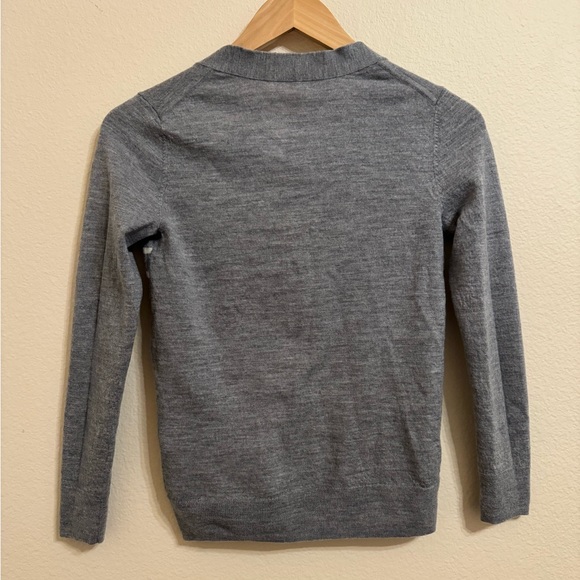 Kate Spade Broome Street Frenchie Bulldog Antoine Gray Wool Cardigan Sweater - Picture 8 of 12